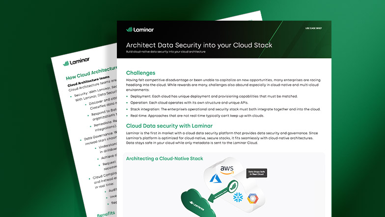 Build Data Security Into Your Cloud Architecture
