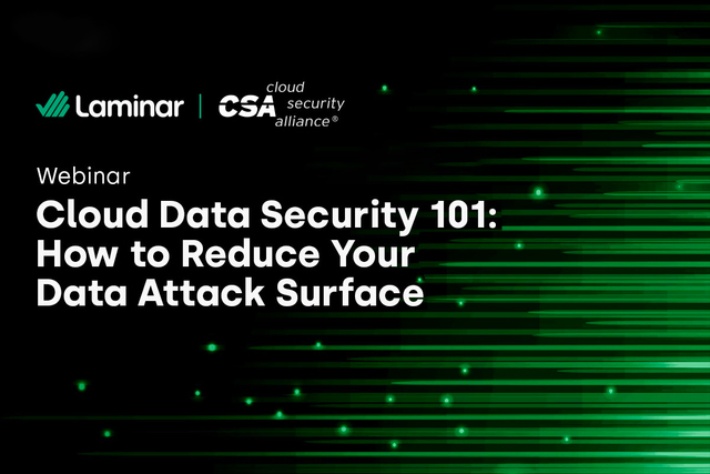 Cloud Native Security 101: How to reduce your data attack surface - Laminar Security