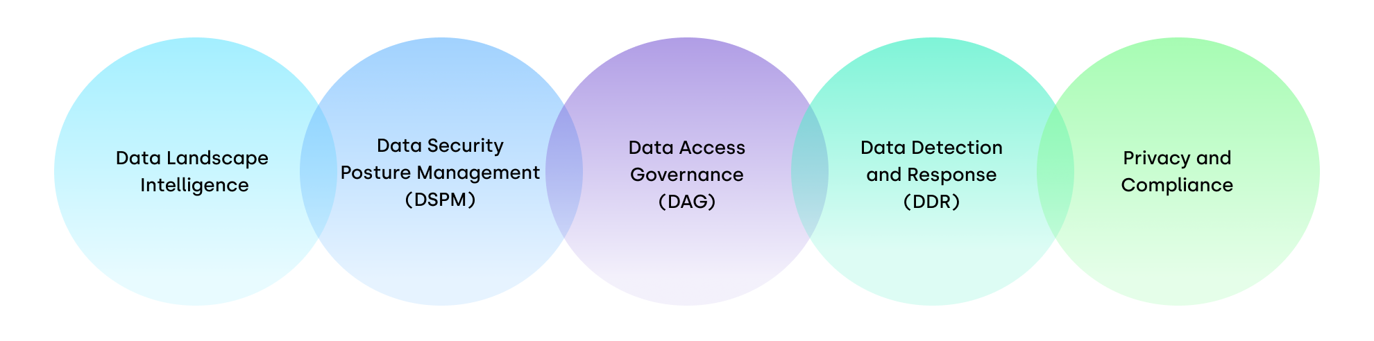5 Circles in a row: Displaying a Complete Data Security Strategy
